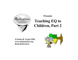 Teaching EQ to Children, Part 2