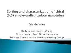 Sorting and applications of chiral (6,5) single-walled carbon