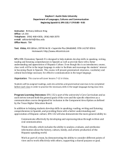 Stephen F. Austin State University Department of Languages