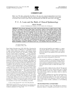 Louis 1835 - epidemiology.ch