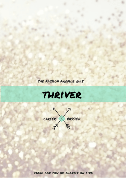 the passion profile quiz thriver