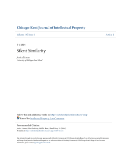 Silent Similarity - Scholarly Commons @ IIT Chicago