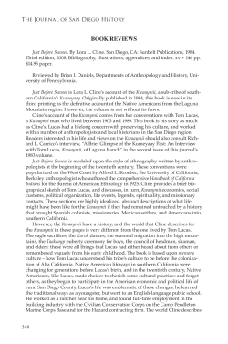 book reviews - San Diego History Center
