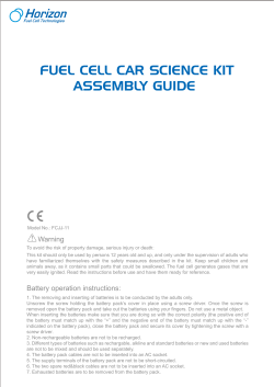 fuel cell car science kit assembly guide