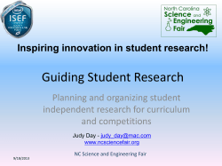 Guiding Student Research