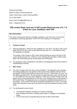 228 London Road, land rear of 230 London Road and rear of 5, 7