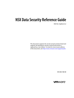 NSX Data Security Reference Guide