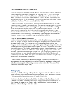 Lionfish Reproductive Biology Study