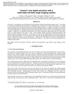 Toward 1-mm depth precision with a solid state full