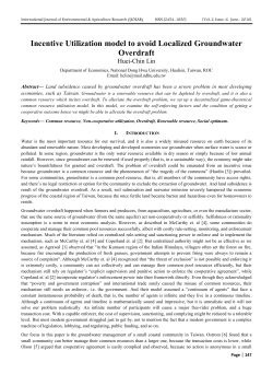 Incentive Utilization model to avoid Localized Groundwater Overdraft