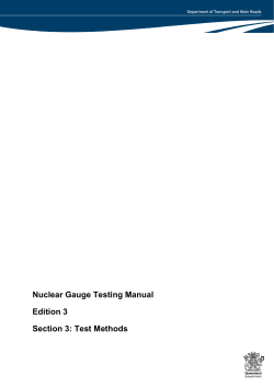 Section 3:Test Methods - Department of Transport and Main Roads