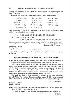 22 John L. Selfridge. 7 &bull; 212&deg; + 11 Fui, 5 &bull; 21" + 11 Fut, 17 &bull; 21" + 11