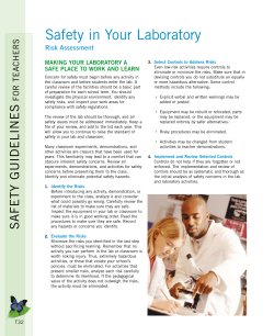 Safety in Your Laboratory