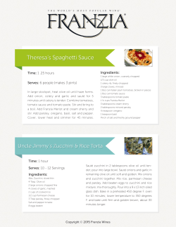 Theresa`s Spaghetti Sauce