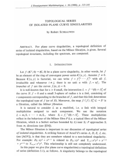 topological series of isolated plane curve singularities