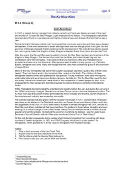 Jgst. 9 The Ku Klux Klan
