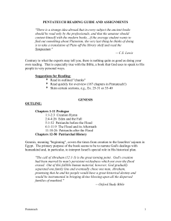 Pentateuch - Eugene Faith Center