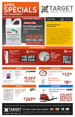 April Specials 2017 - Target Specialty Products