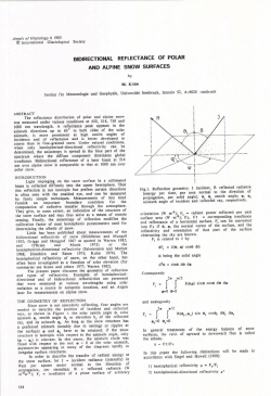 bidirectional reflectance of polar and alpine snow surfaces