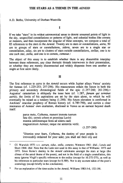 the stars as a theme in the aeneid ii