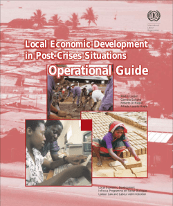 Local Economic Development in Post-Crises Situations