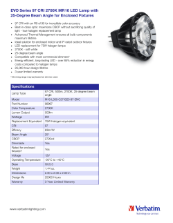 EVO Series 97 CRI 2700K MR16 LED Lamp with 25