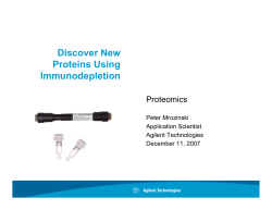 Discover New Proteins Using Immunodepletion