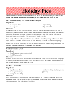 Holiday Pies