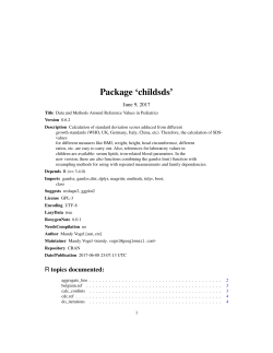 Package `childsds`