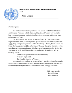 Arab League - Plainview-Old Bethpage Metropolitan model united