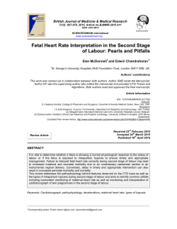 Fetal Heart Rate Interpretation in the Second Stage of Labour