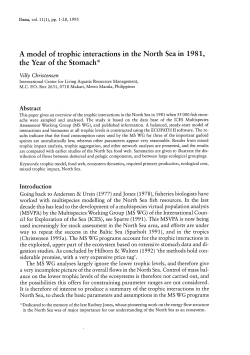 A model of trophic interactions in the North Sea in 1981