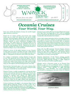 Oceania Cruises - Warwick Travel