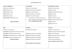 Heel, Toe, Shuffle Step Standing in a neutral stance Count 1: Right