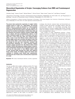 Hierarchical Organization of Scripts: Converging