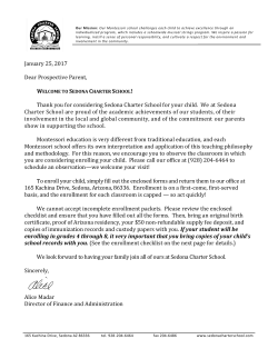 an enrollment packet.