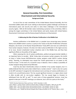 General Assembly, First Committee