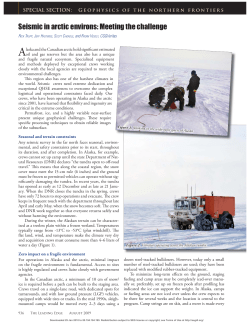 Seismic in arctic environs: Meeting the challenge