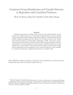 Consistent Group Identification and Variable
