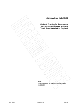 IAN 75/06 - Standards for Highways
