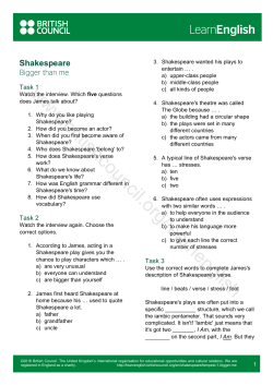 Support Pack - British Council Learn English