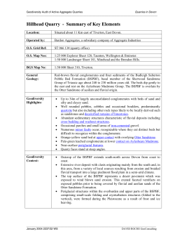 Hillhead Quarry Summary