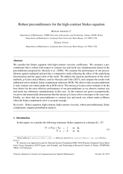 Robust preconditioners for the high