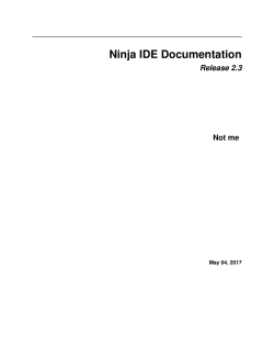 Ninja IDE Documentation