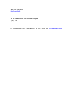 18.102 Introduction to Functional Analysis