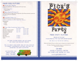 Party Platter Menu - Pica`s Mexican Taqueria