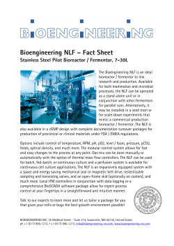 Bio-Engineering NLF Fermentor