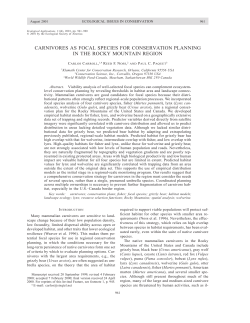 carnivores as focal species for conservation planning in the rocky