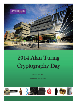 Here - School of Mathematics - The University of Manchester