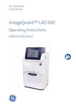 ImageQuant&trade; LAS 500 - GE Healthcare Life Sciences